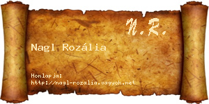 Nagl Rozália névjegykártya