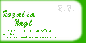 rozalia nagl business card